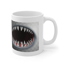 Load image into Gallery viewer, Shark Teeth print. Ceramic Mug 11oz