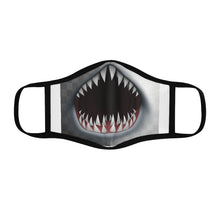 Load image into Gallery viewer, Shark mouth, fitted Polyester Face Mask Pattern