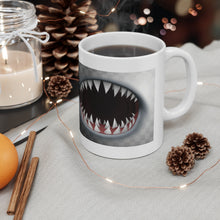 Load image into Gallery viewer, Shark Teeth print. Ceramic Mug 11oz