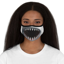 Load image into Gallery viewer, Shark mouth, fitted Polyester Face Mask Pattern