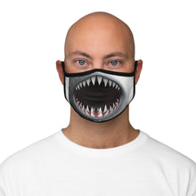 Load image into Gallery viewer, Shark mouth, fitted Polyester Face Mask Pattern