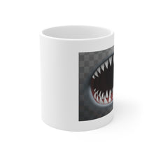 Load image into Gallery viewer, Shark Teeth print. Ceramic Mug 11oz